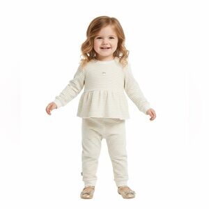 Juicy Couture Baby Girl 2 Piece Cream Shimmer Set 12M